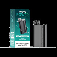 Электронная сигарета INFLAVE POWER 9000 затяжек Черная Мята