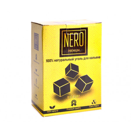 Уголь для кальяна кокосовый Nero 25 мм (72 шт)