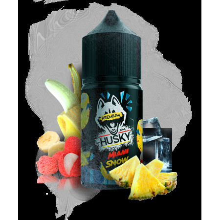 Жидкость Husky Premium Miami Snow (Ананас Личи Банан Лёд) 30 мл 20мг